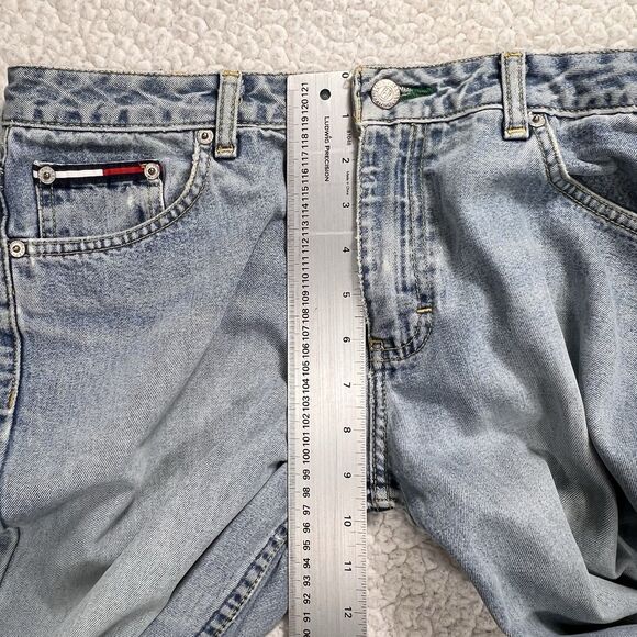 VTG Tommy Bootcut Jeans Women’s 9 (30x32.5) Light Wash Western Rodeo Y2K Boho - Picture 12 of 13